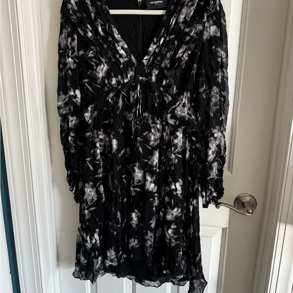 NWT Ghost Flowers Dress / The Kooples / MSRP $355 / Size L - Picture 7 of 8